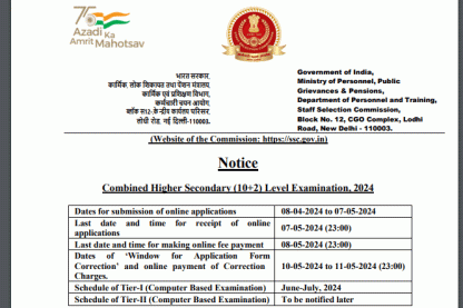 Staff Selection Commission Ask to Apply SSC Recruitment 2024 Apply form 3712 CHSL Vacancy through asktoapplycg.com