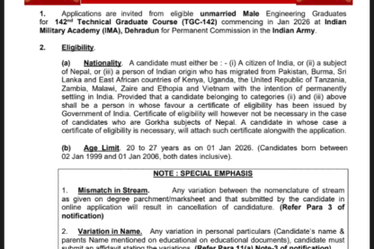 Feature image Indian Army Ask to Apply Indian Army Recruitment 2024 Apply form 30 Technical Graduate Course Vacancy through asktoapplycg.com